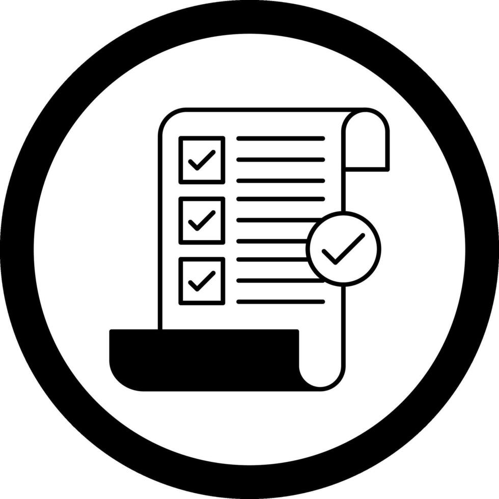 Terms and Conditions Circle Icon vector