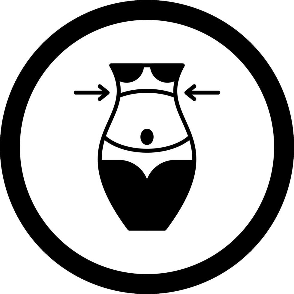 Fat Loss Circle Icon vector