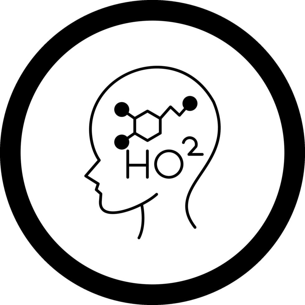 Dopamine Circle Icon vector