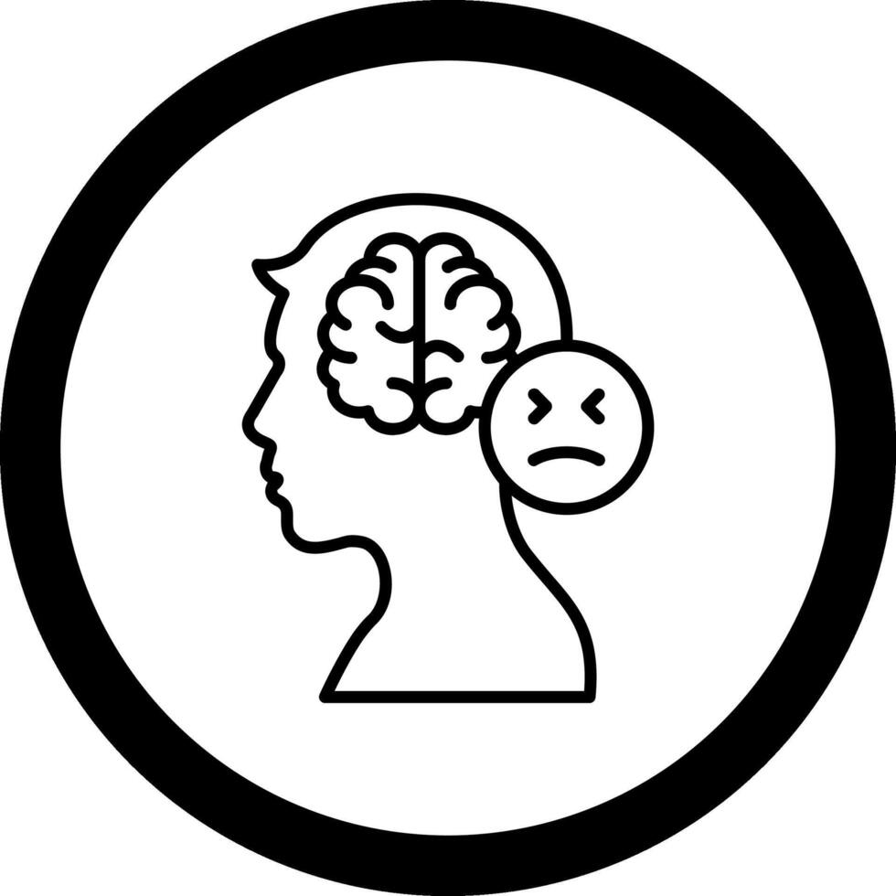 Mood Swings Circle Icon vector
