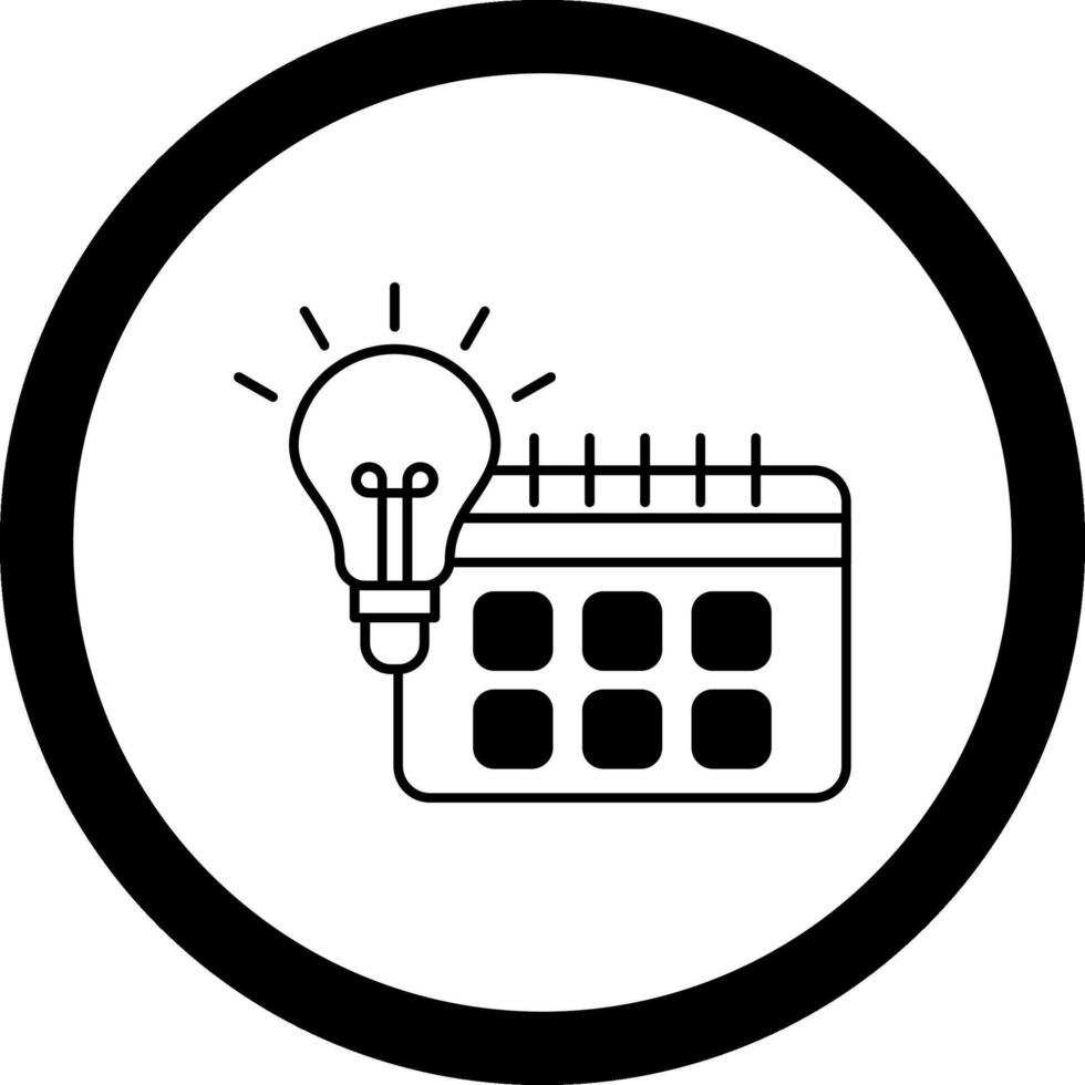 Day To Day Learning Circle Icon vector