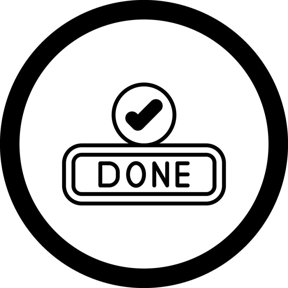Done Circle Icon vector