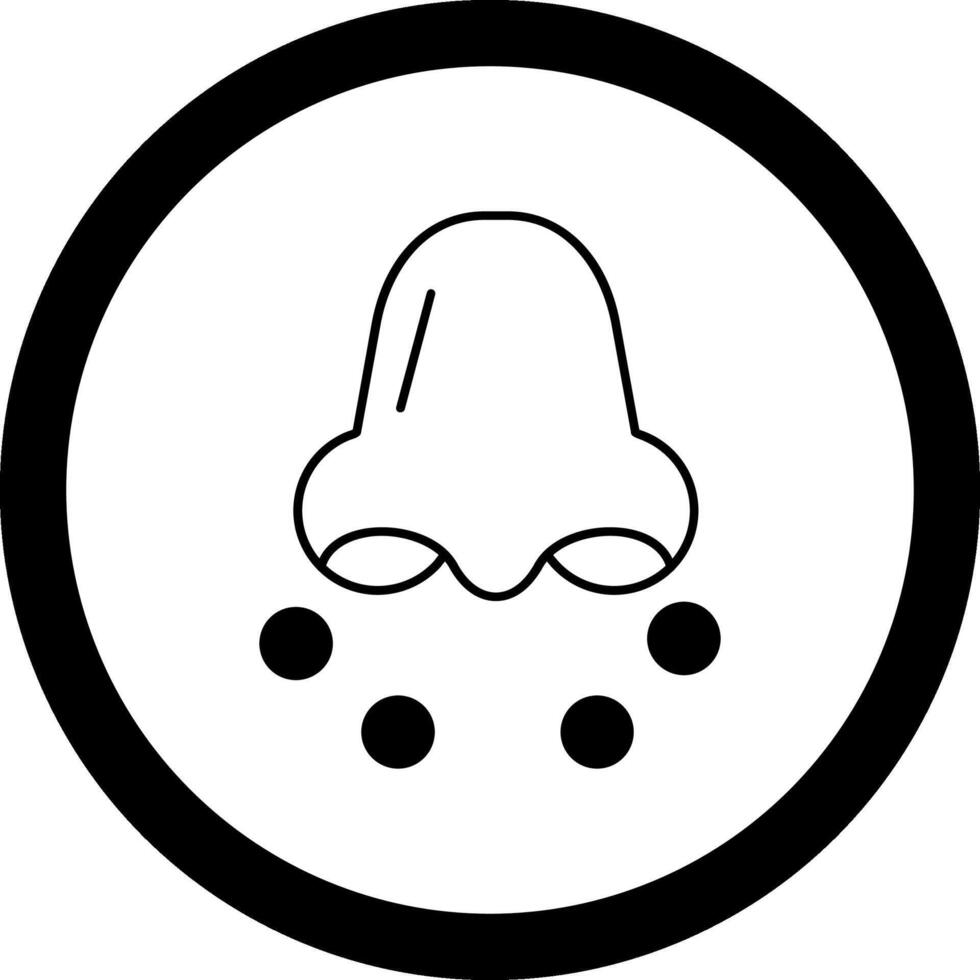 Pollen Allergy Circle Icon vector