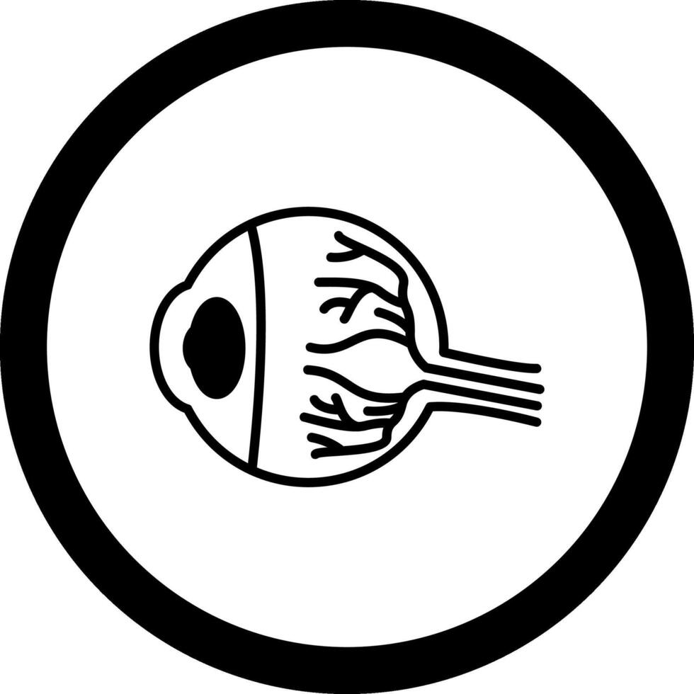 Eye Ball Circle Icon vector