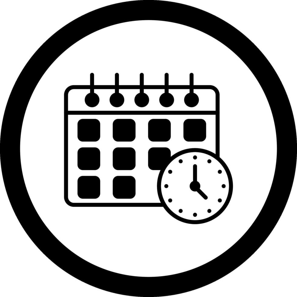 Planner Circle Icon vector