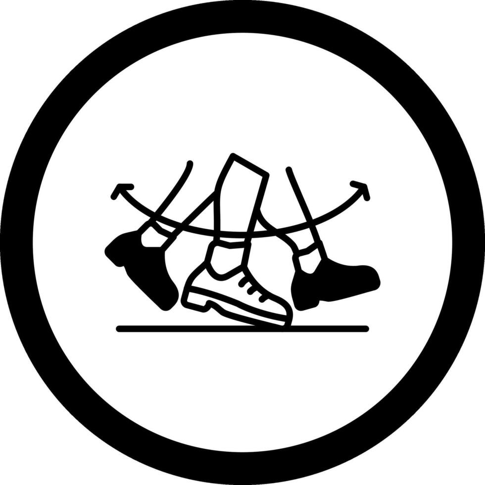 Shuffle Circle Icon vector
