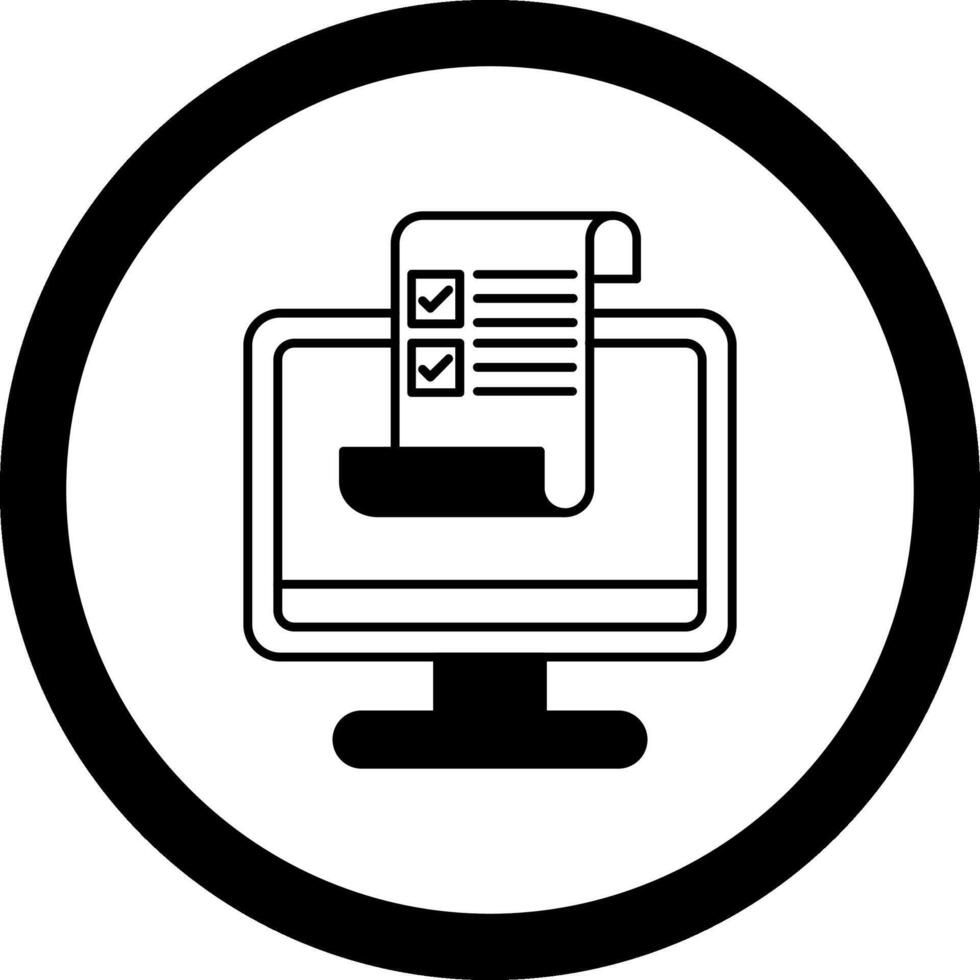 Brief Circle Icon vector