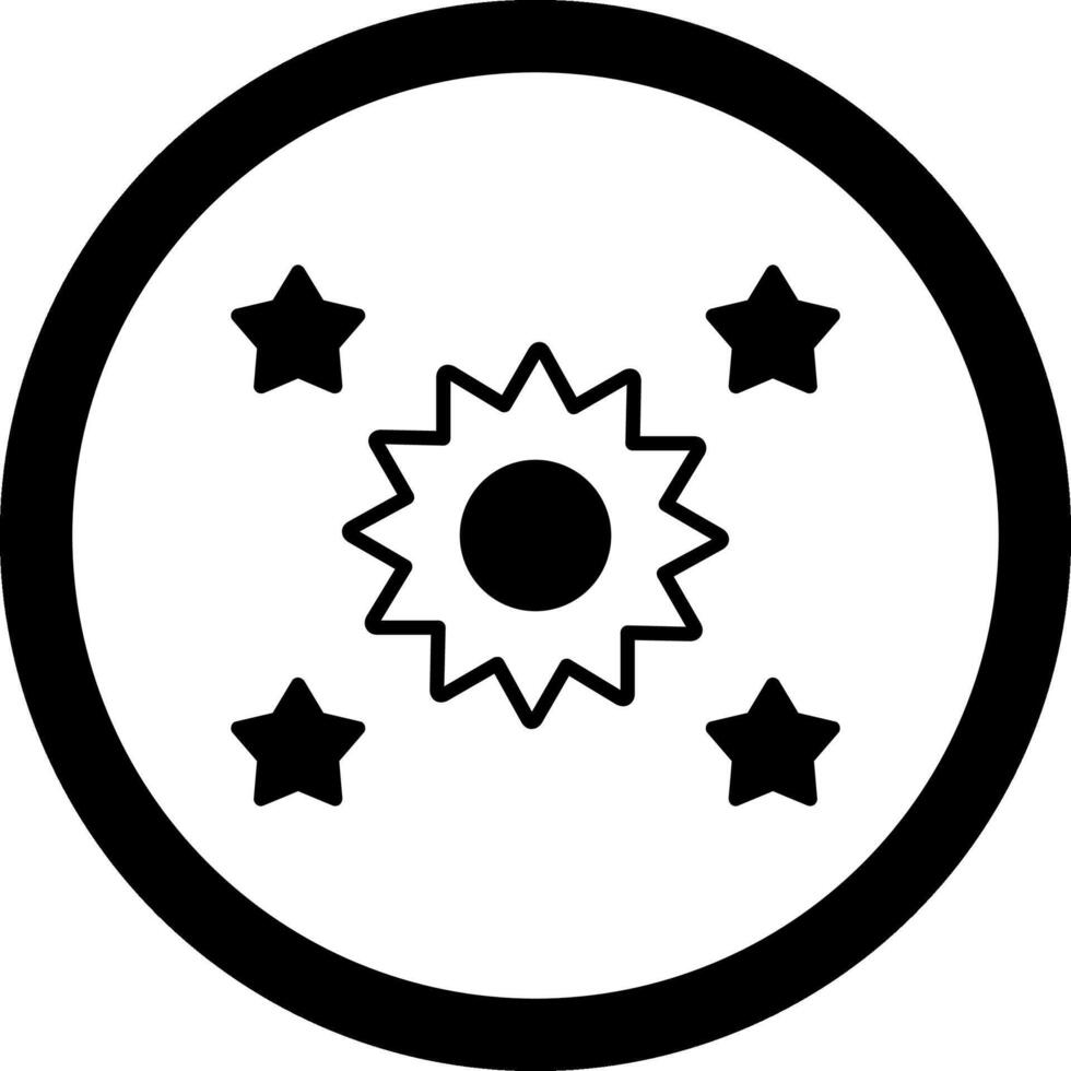 Star Circle Icon vector