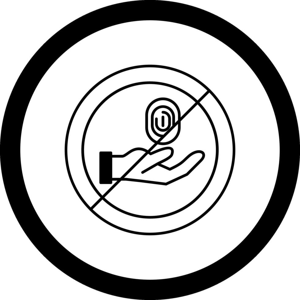 No Thief Circle Icon vector