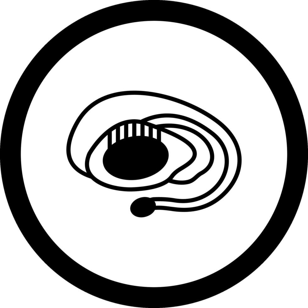 Basal Ganglia Circle Icon vector