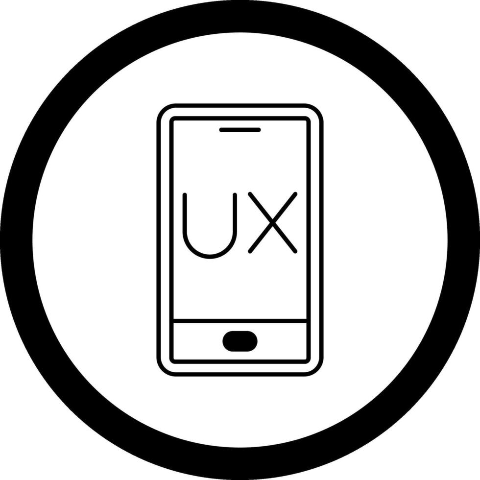 Ux Design Circle Icon vector