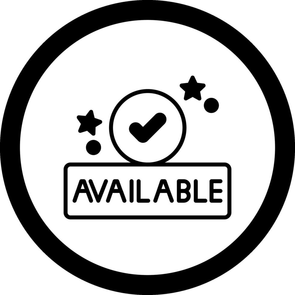 Available Circle Icon vector