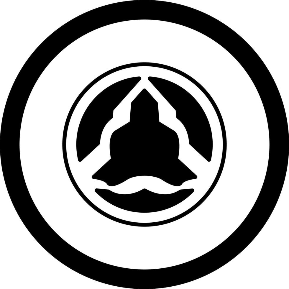 Aortic Valve Stenosis Circle Icon vector