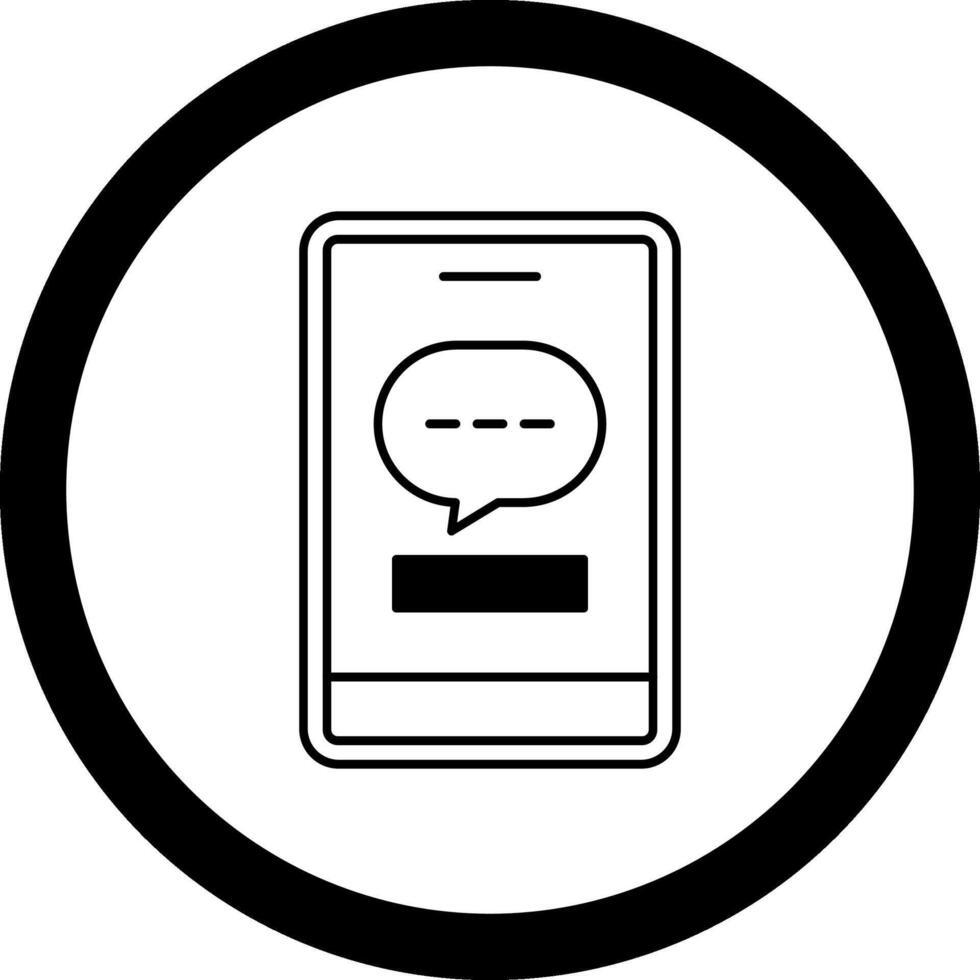 Phone Message Circle Icon vector