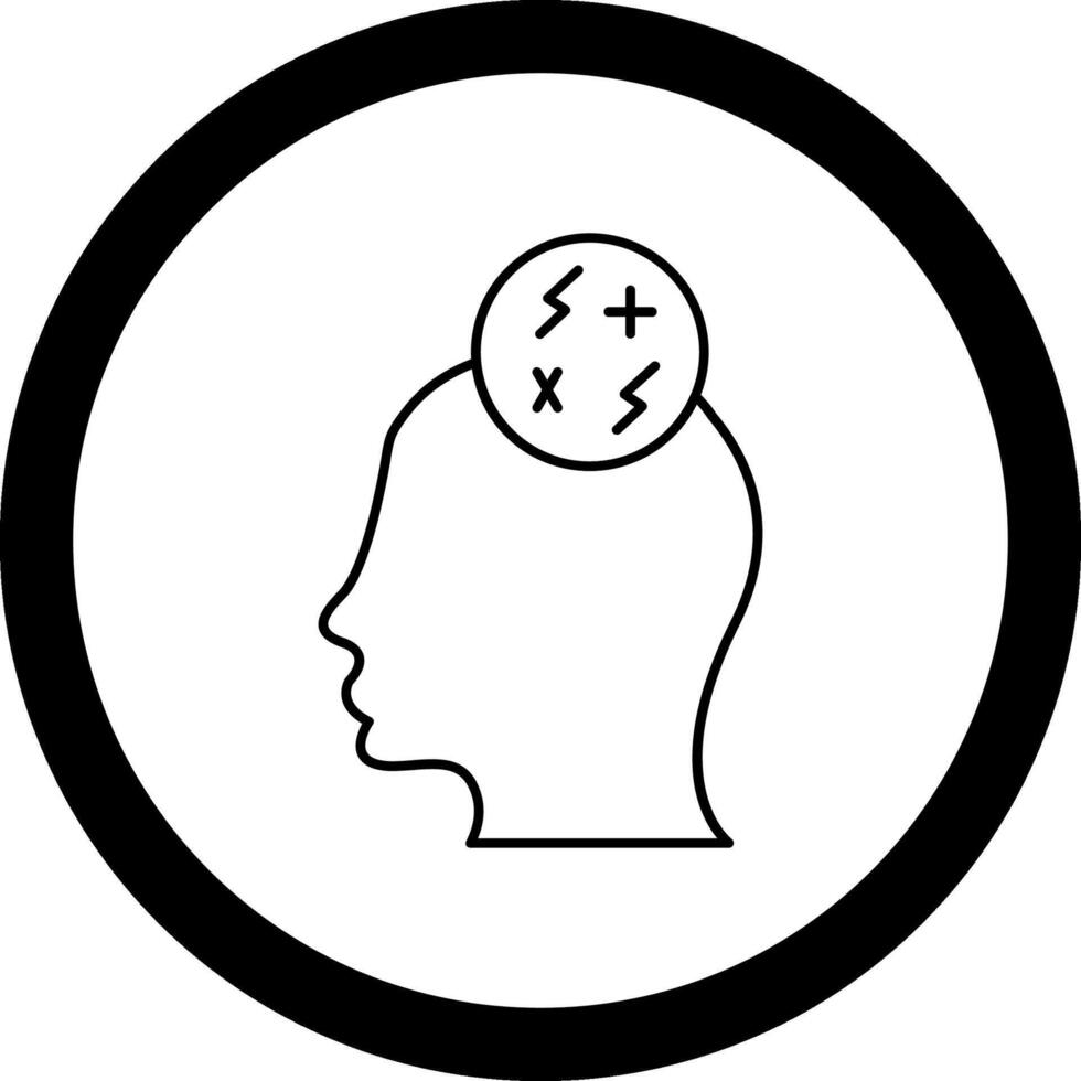 Anxiety Circle Icon vector