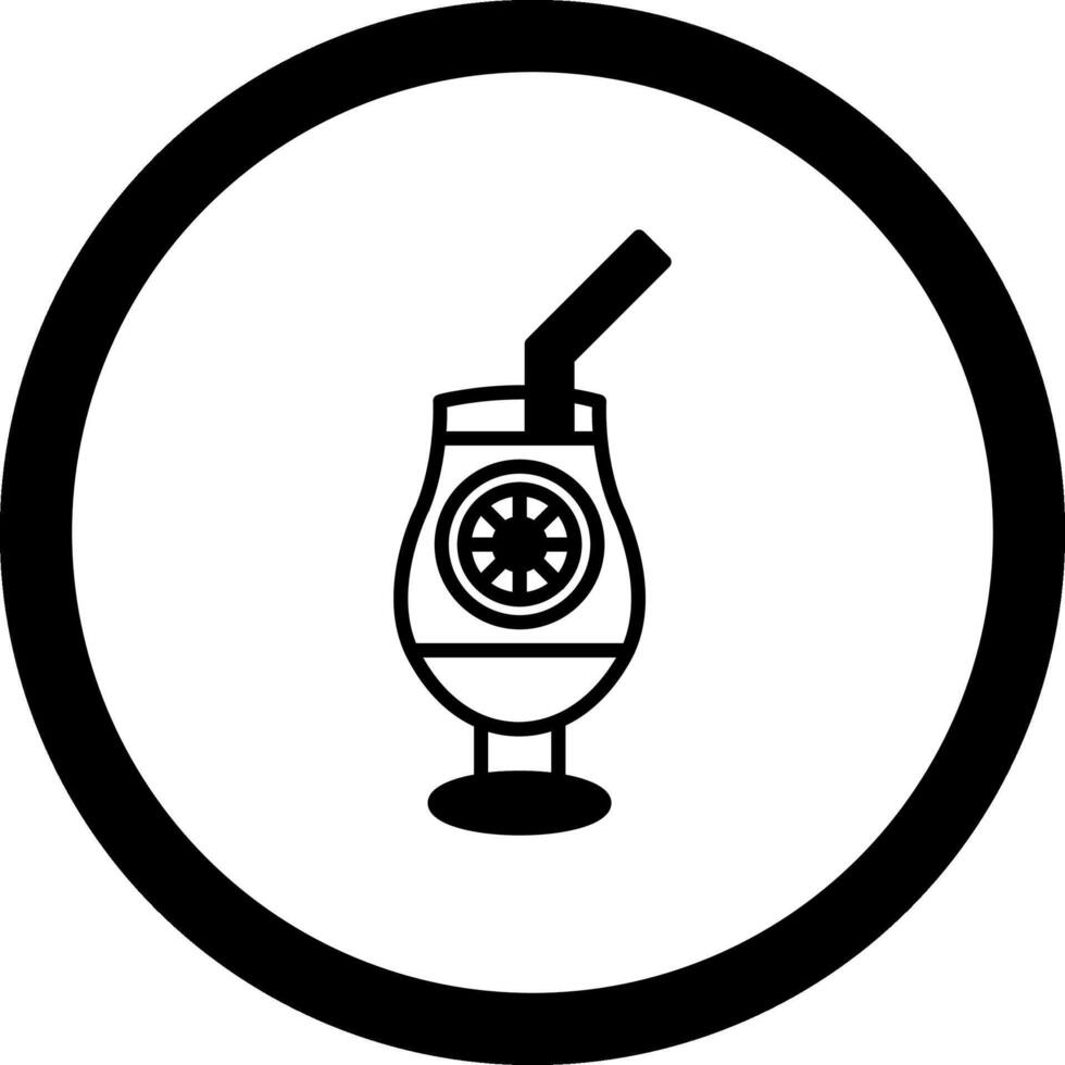Cocktail Circle Icon vector