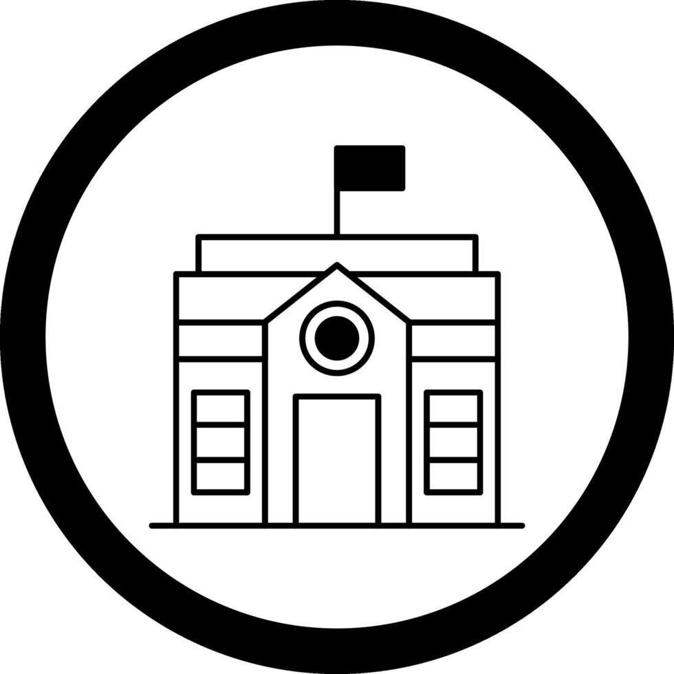 School Circle Icon vector