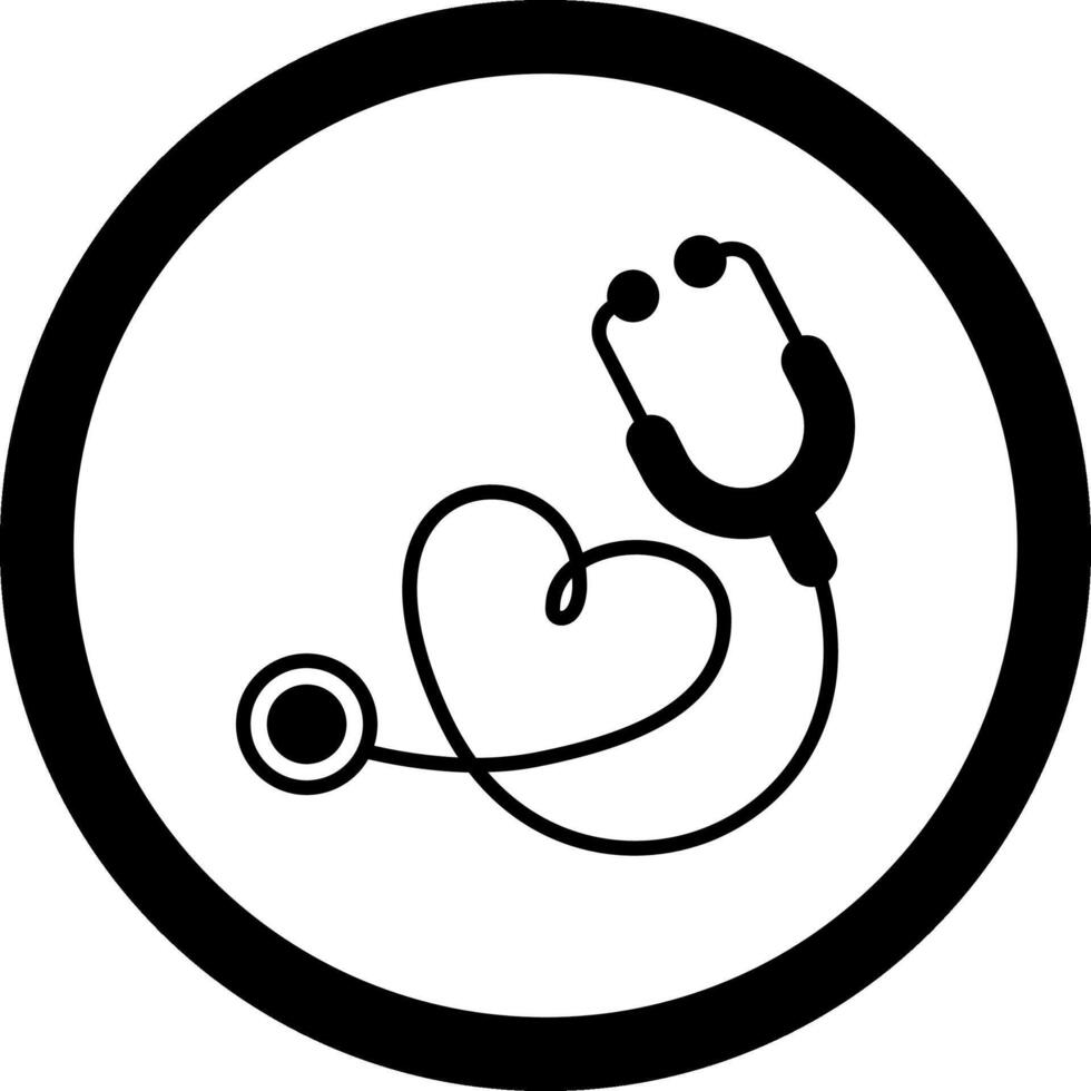 Stethoscope Circle Icon vector