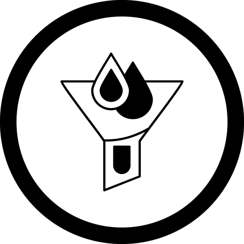 Water Funnel Circle Icon vector
