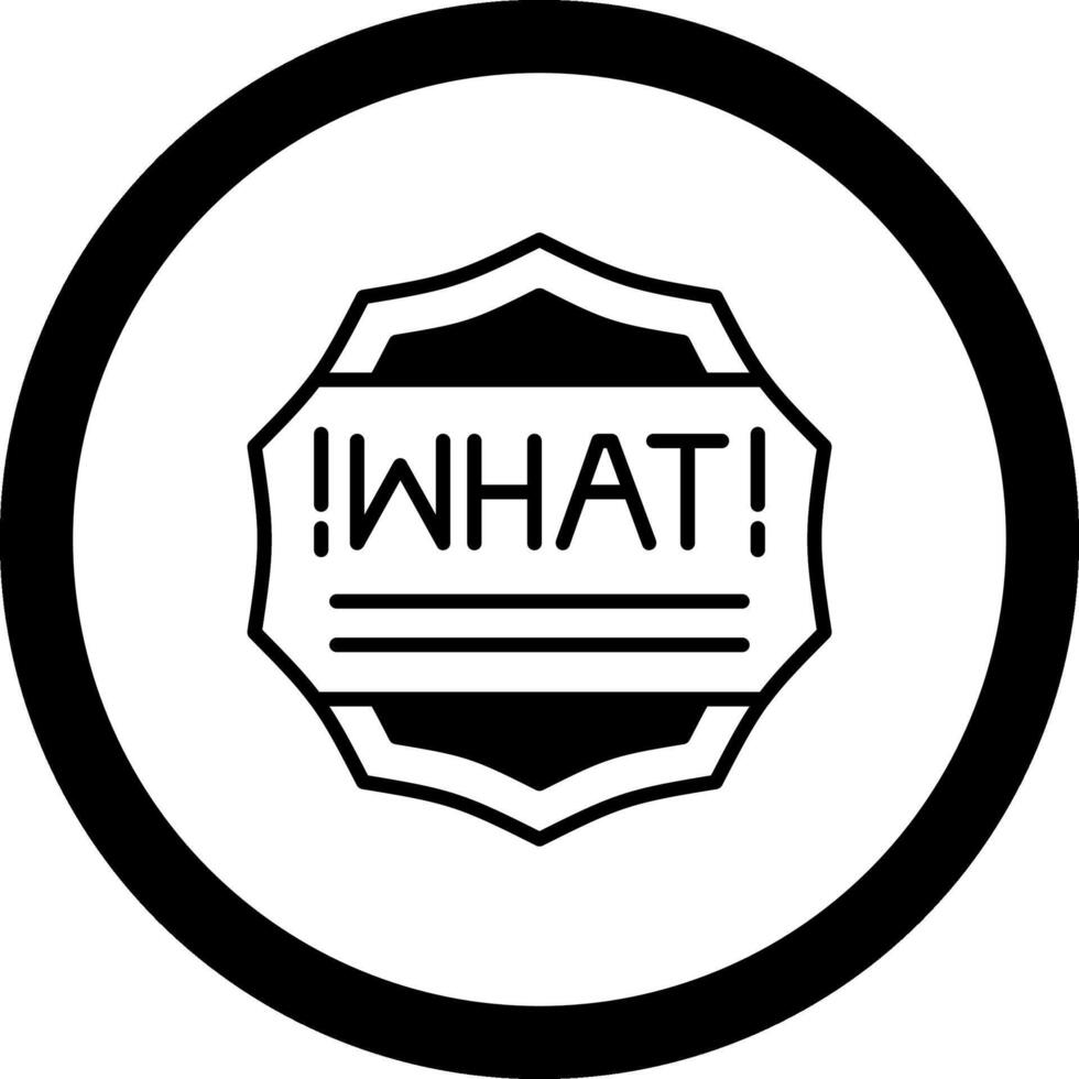 What Circle Icon vector