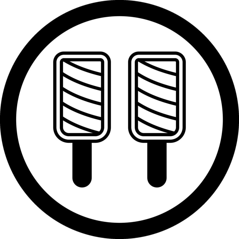 Popsicle Circle Icon vector