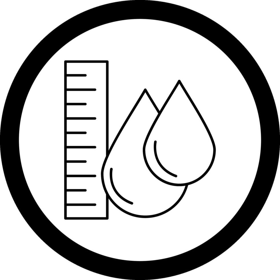 Water Level Circle Icon vector