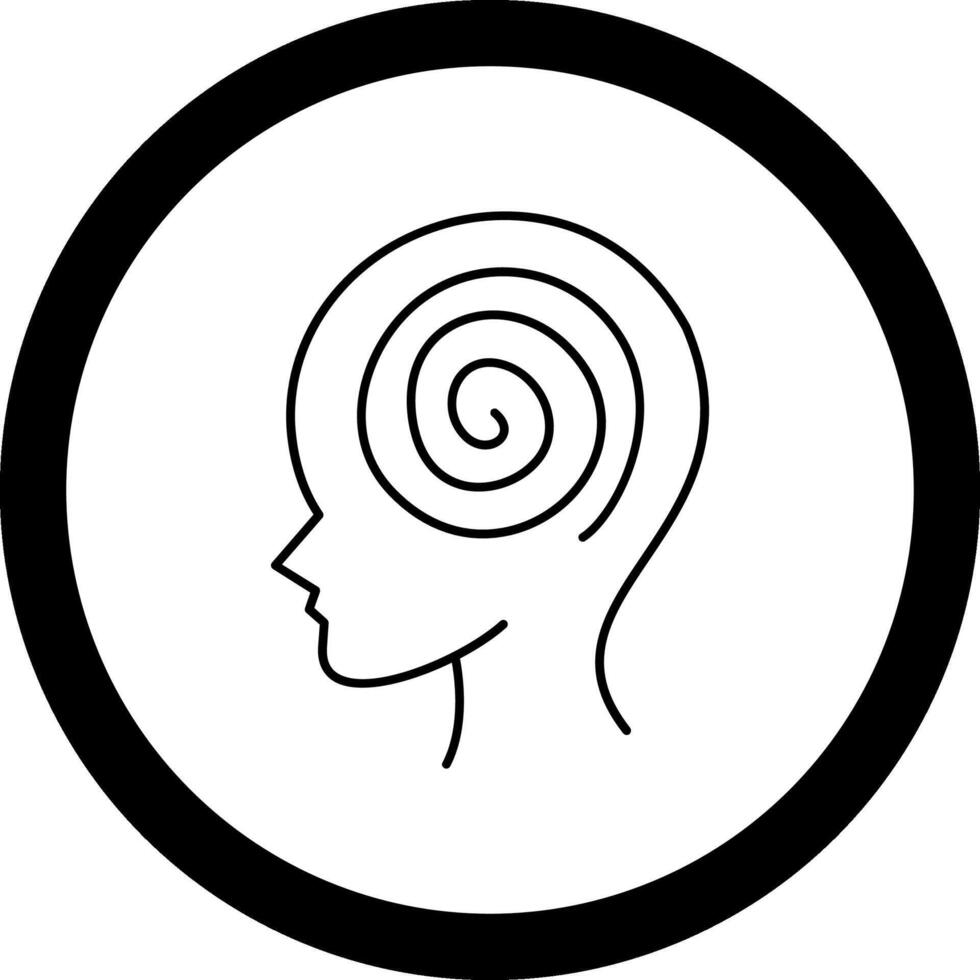 Hallucination Circle Icon vector