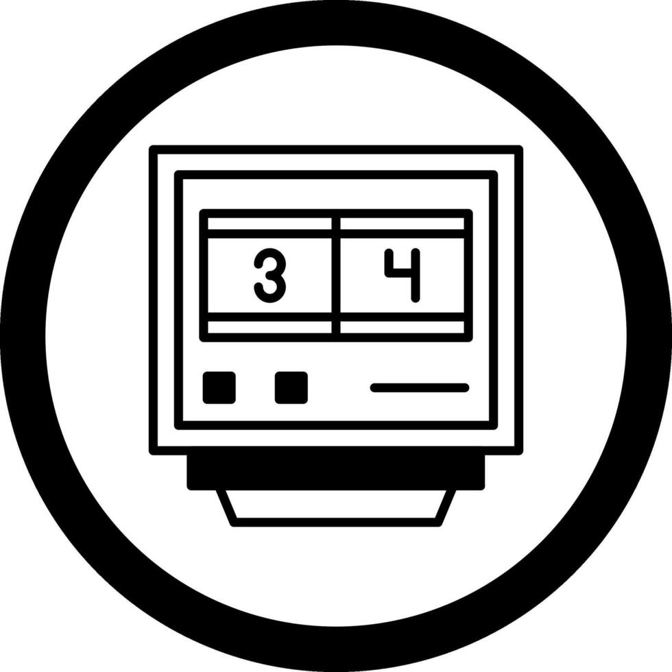 Lap Counters Circle Icon vector