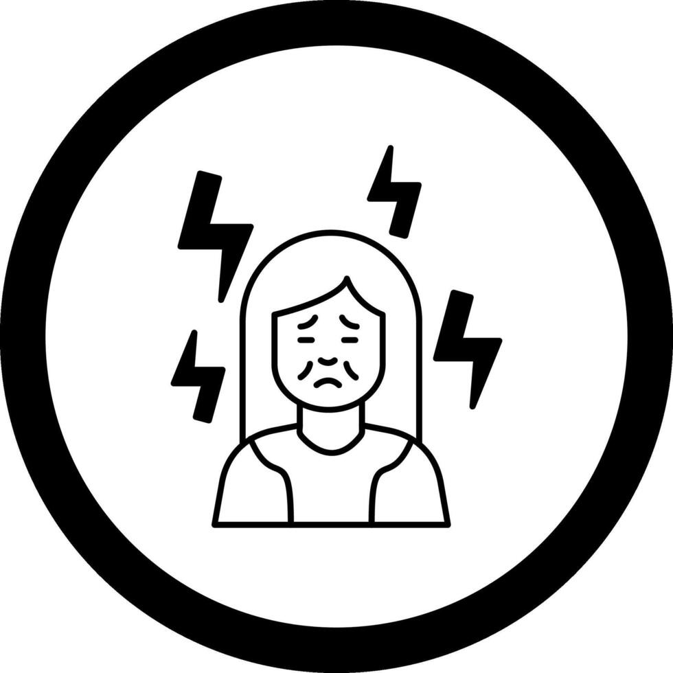 Depression Circle Icon vector