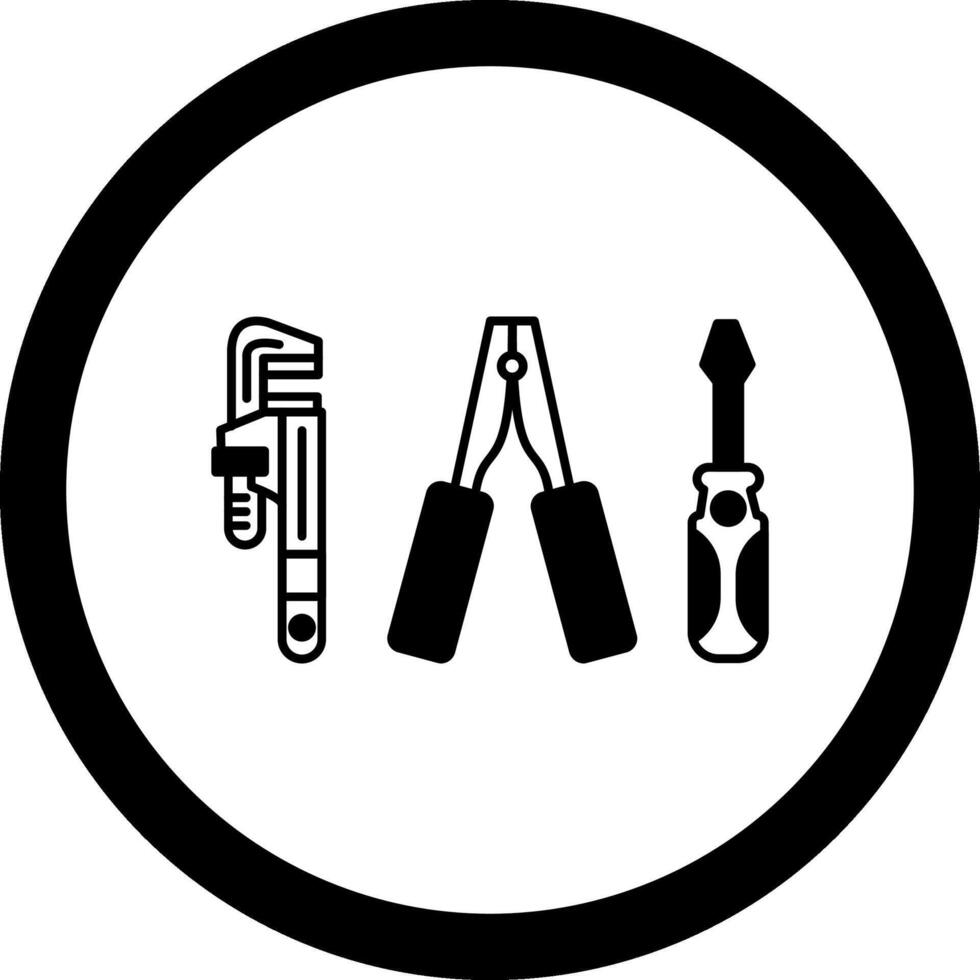Repair Kit Circle Icon vector