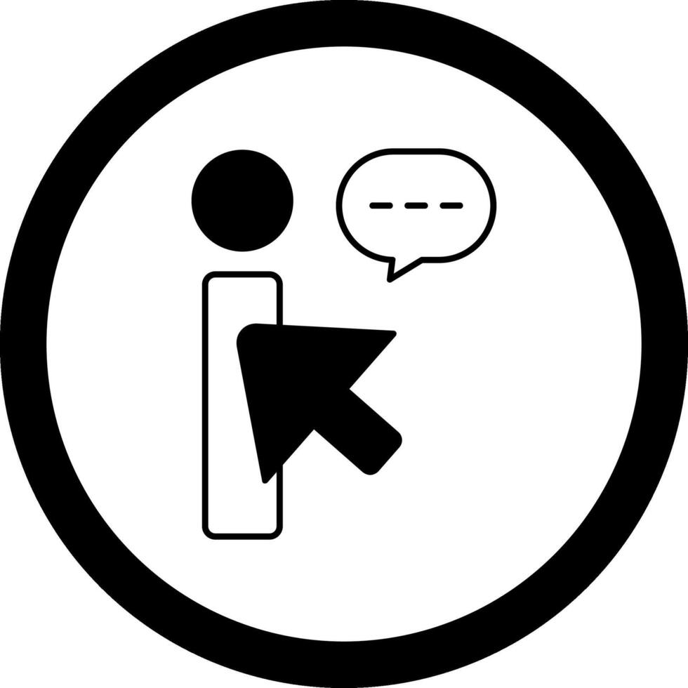 Click Circle Icon vector