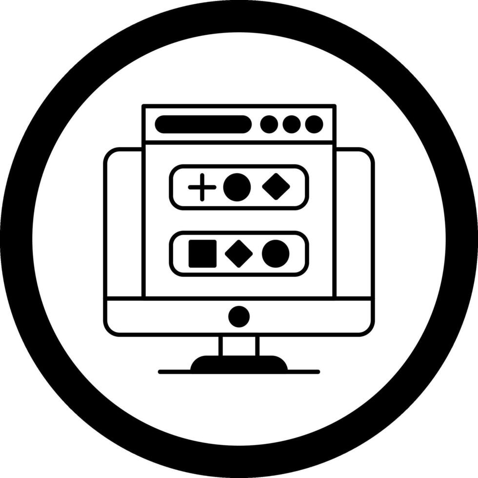 Web Design Circle Icon vector