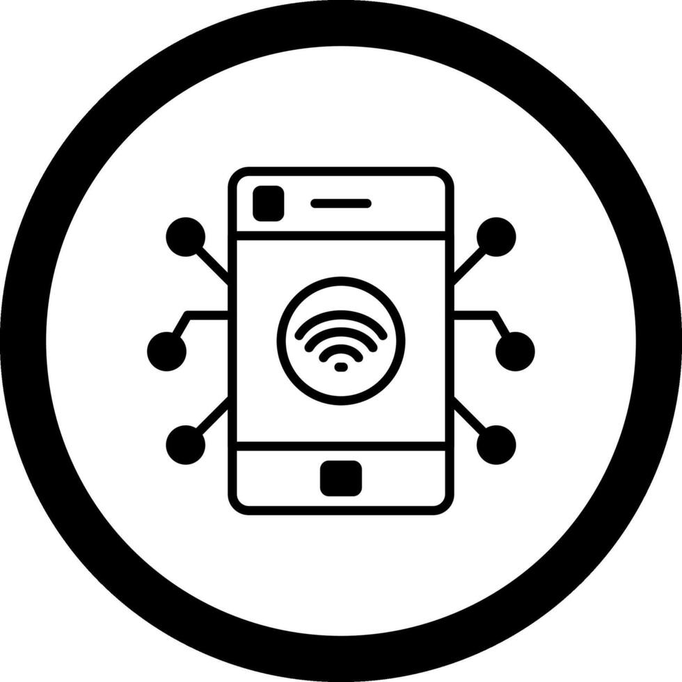 Iot Circle Icon vector