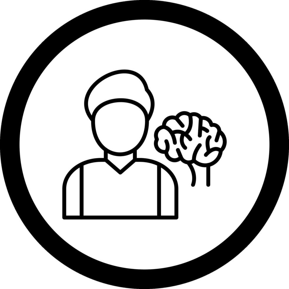 Neurologist Circle Icon vector