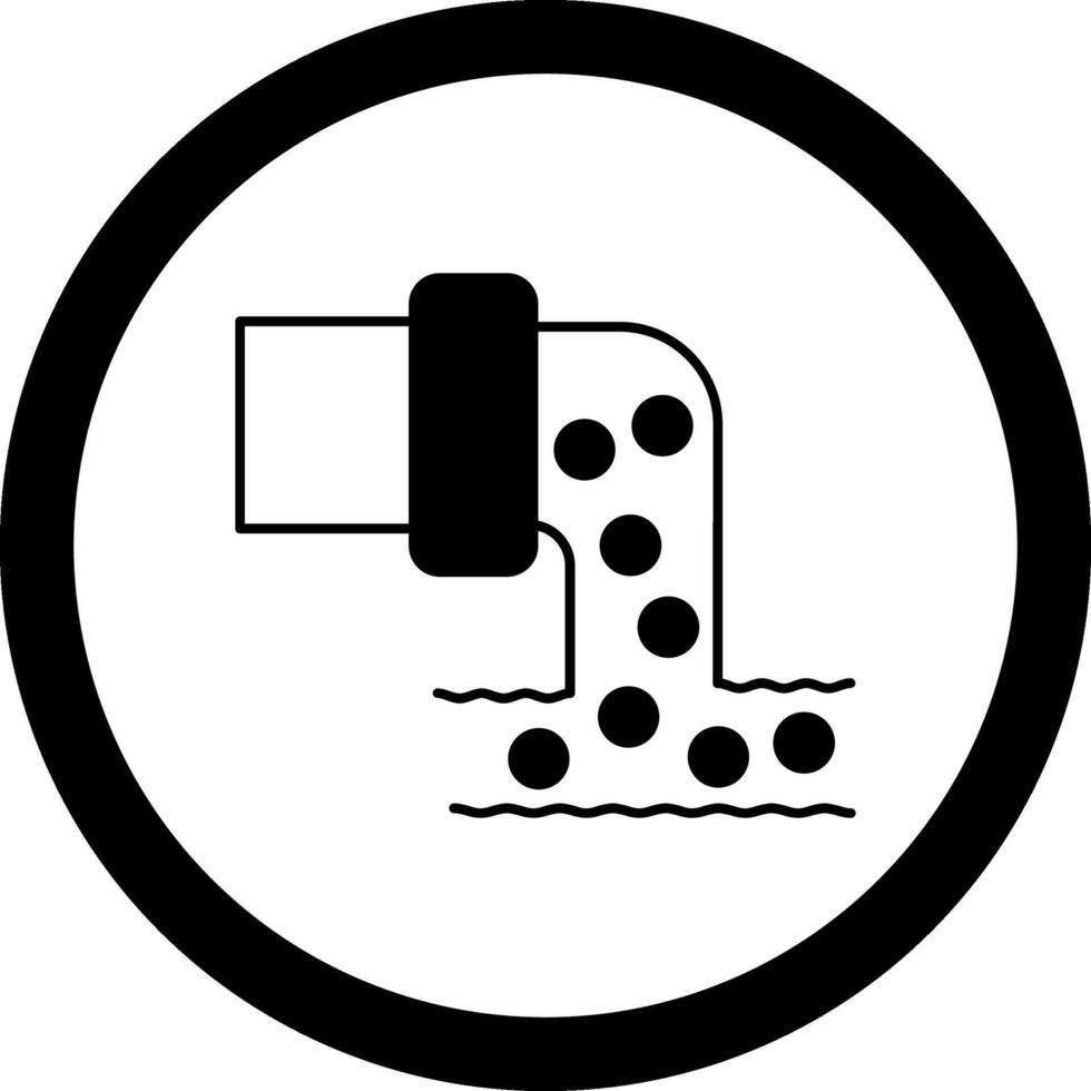 Sewage Circle Icon vector
