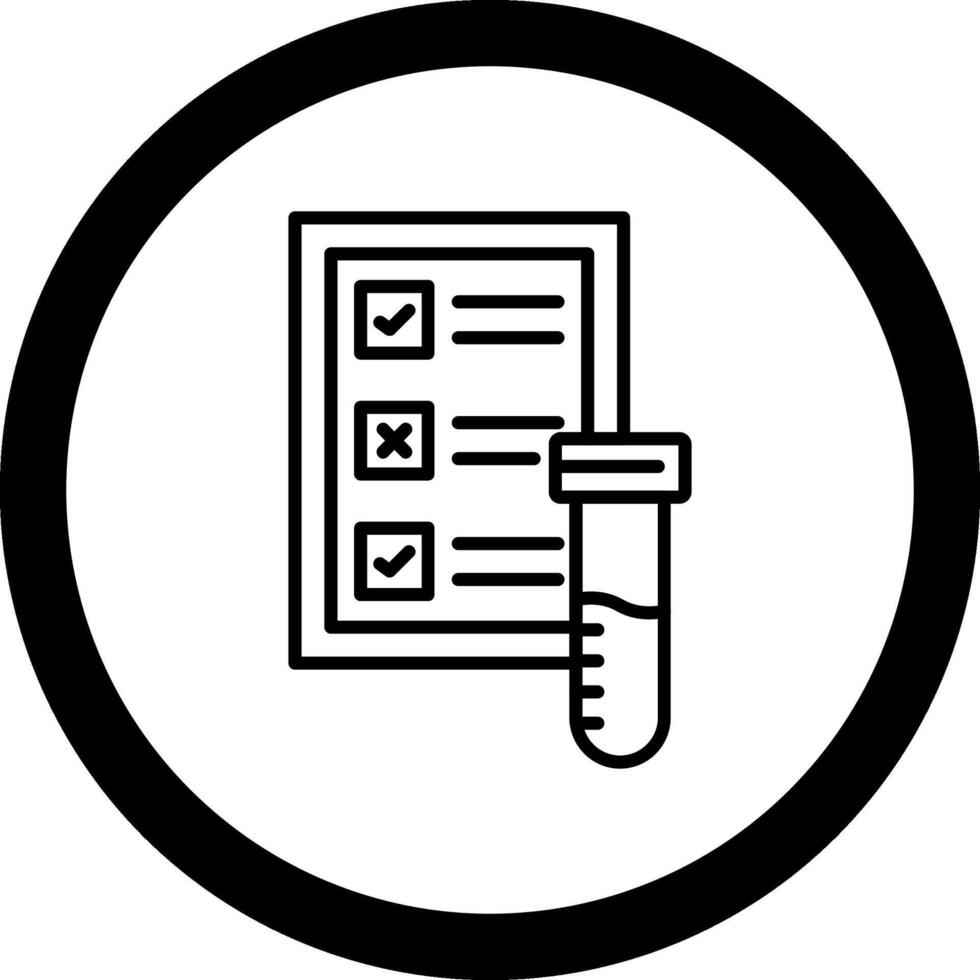 Blood Test Circle Icon vector