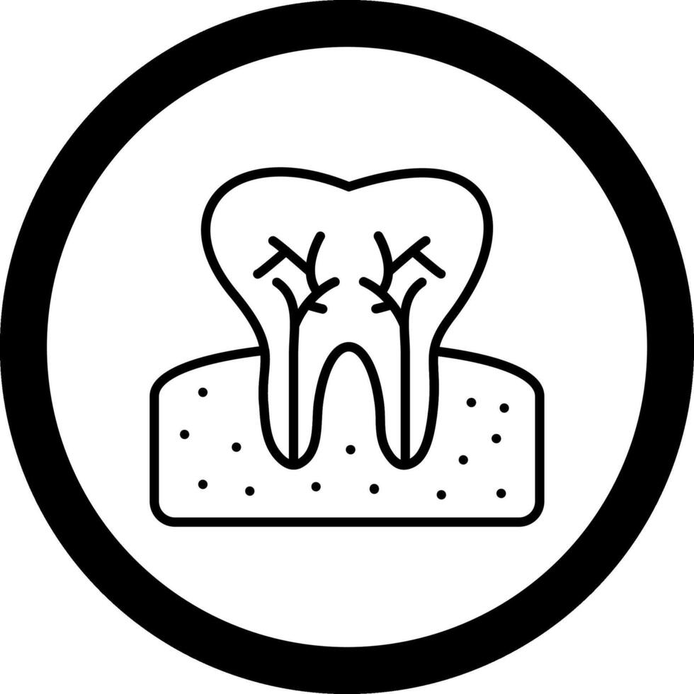 Tooth Circle Icon vector