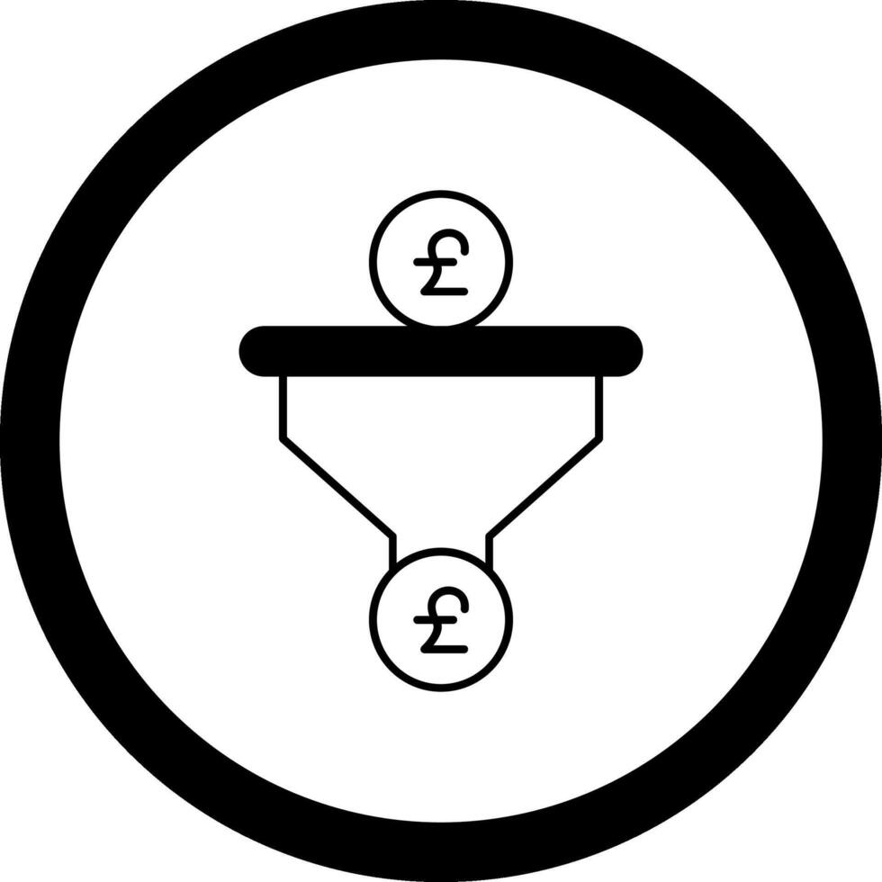 Sales PipeCircle Circle Icon vector