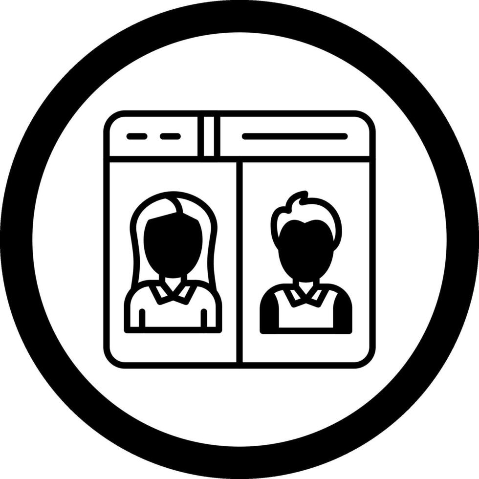 Conference Circle Icon vector