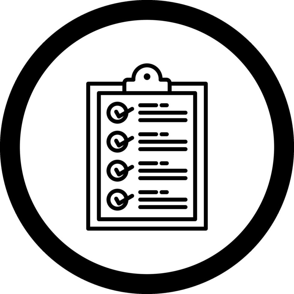 Checklist Circle Icon vector