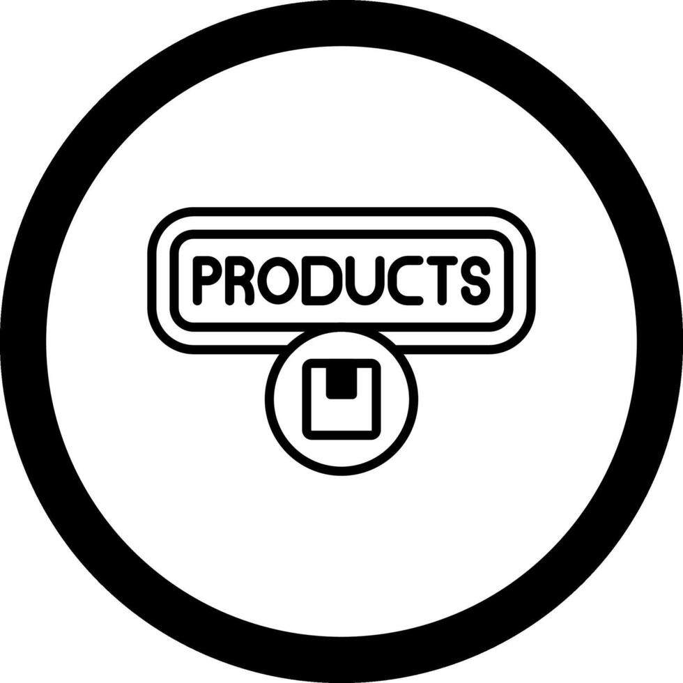 Products Circle Icon vector