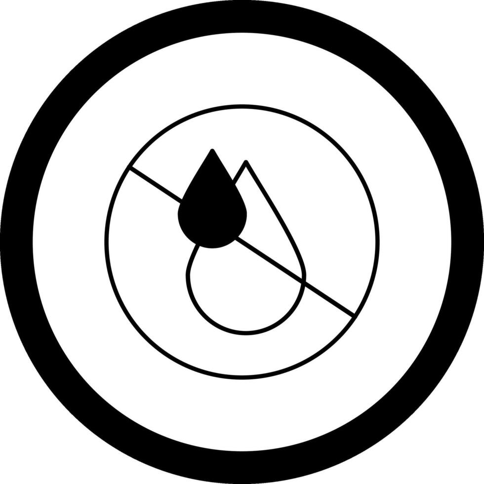 No Potable Circle Icon vector