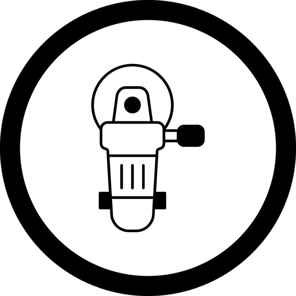Angle Grinder Circle Icon vector