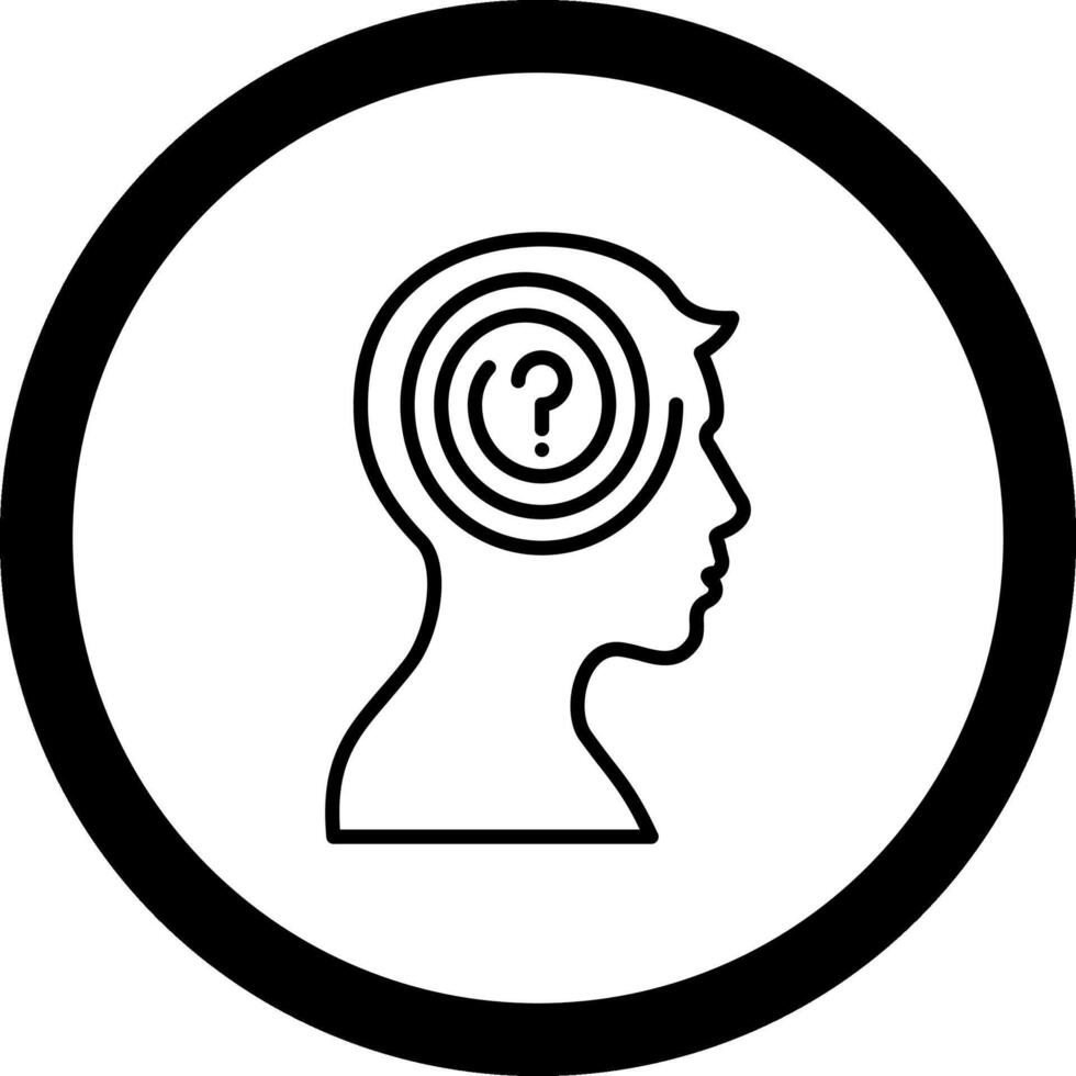 Confusion Circle Icon vector