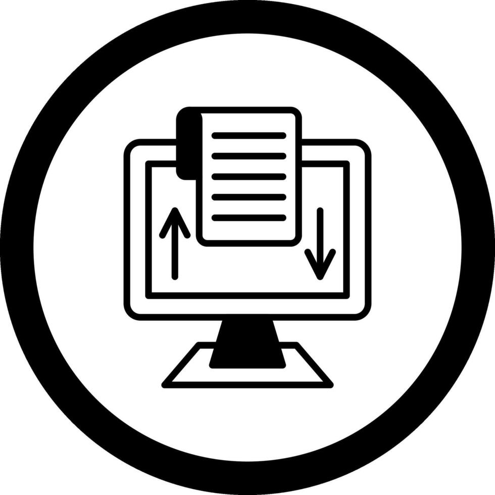 Digitalization Circle Icon vector