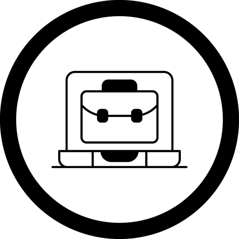 OnCircle Portfolio Circle Icon vector