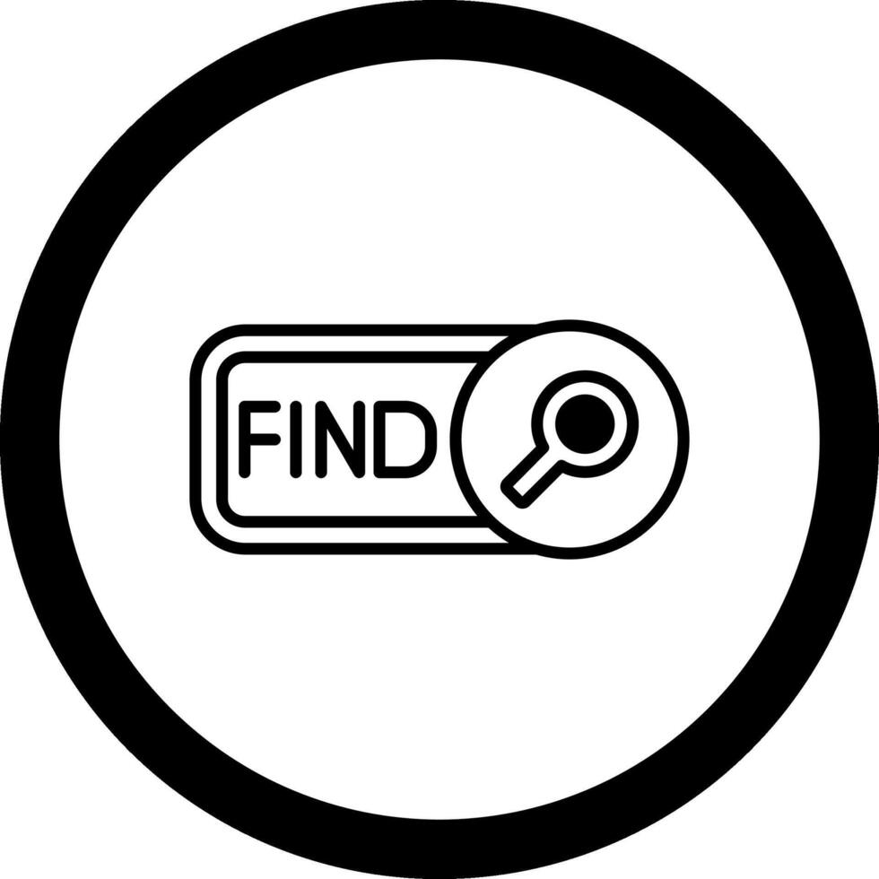 Find Circle Icon vector