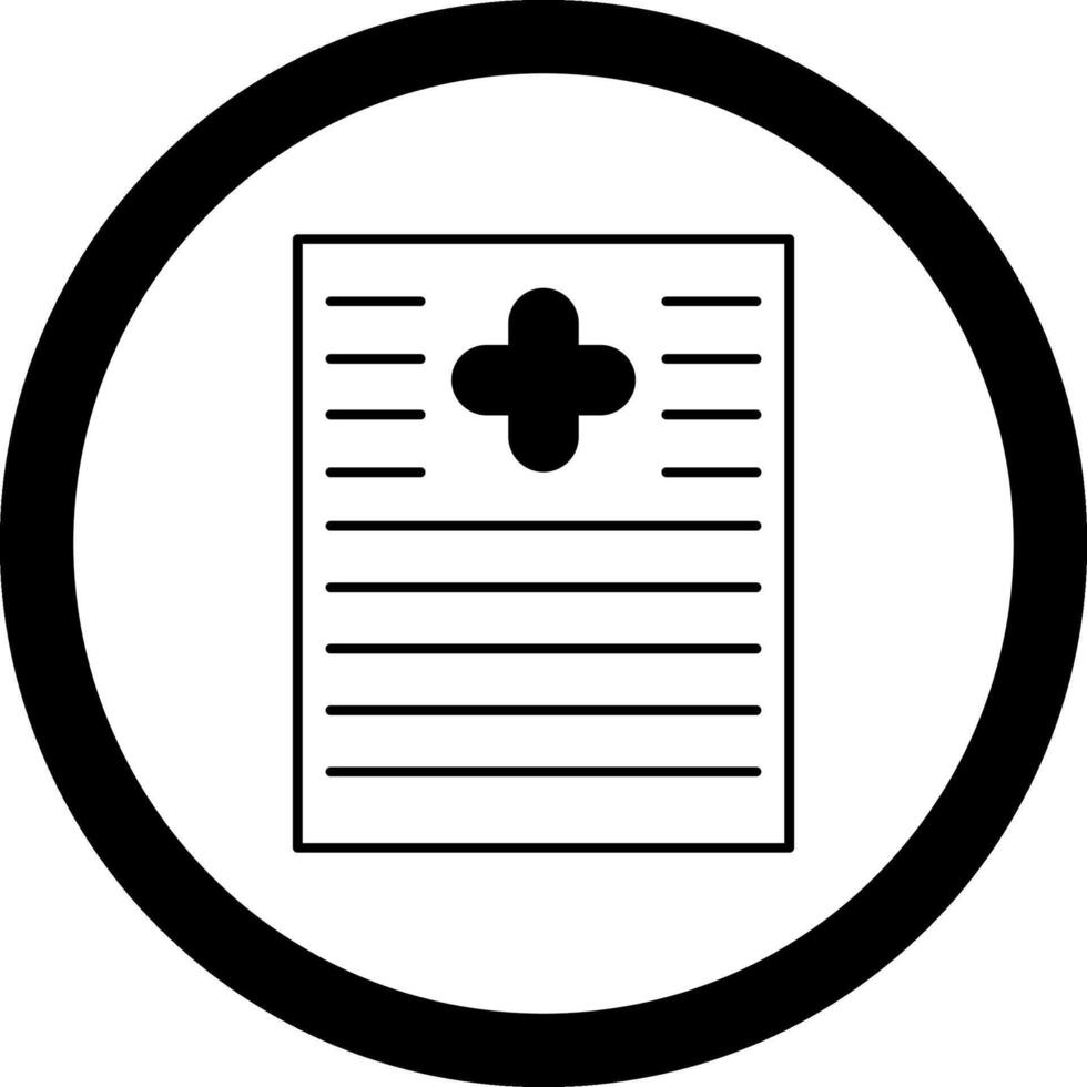 Medical Report Circle Icon vector