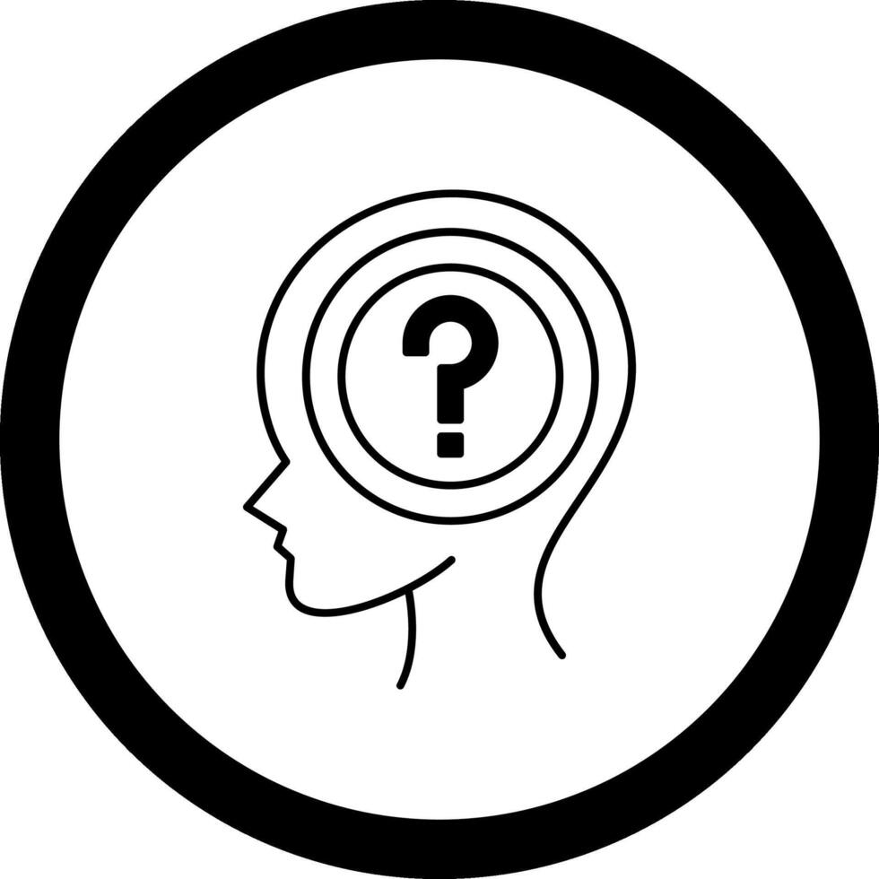 Confusion Circle Icon vector