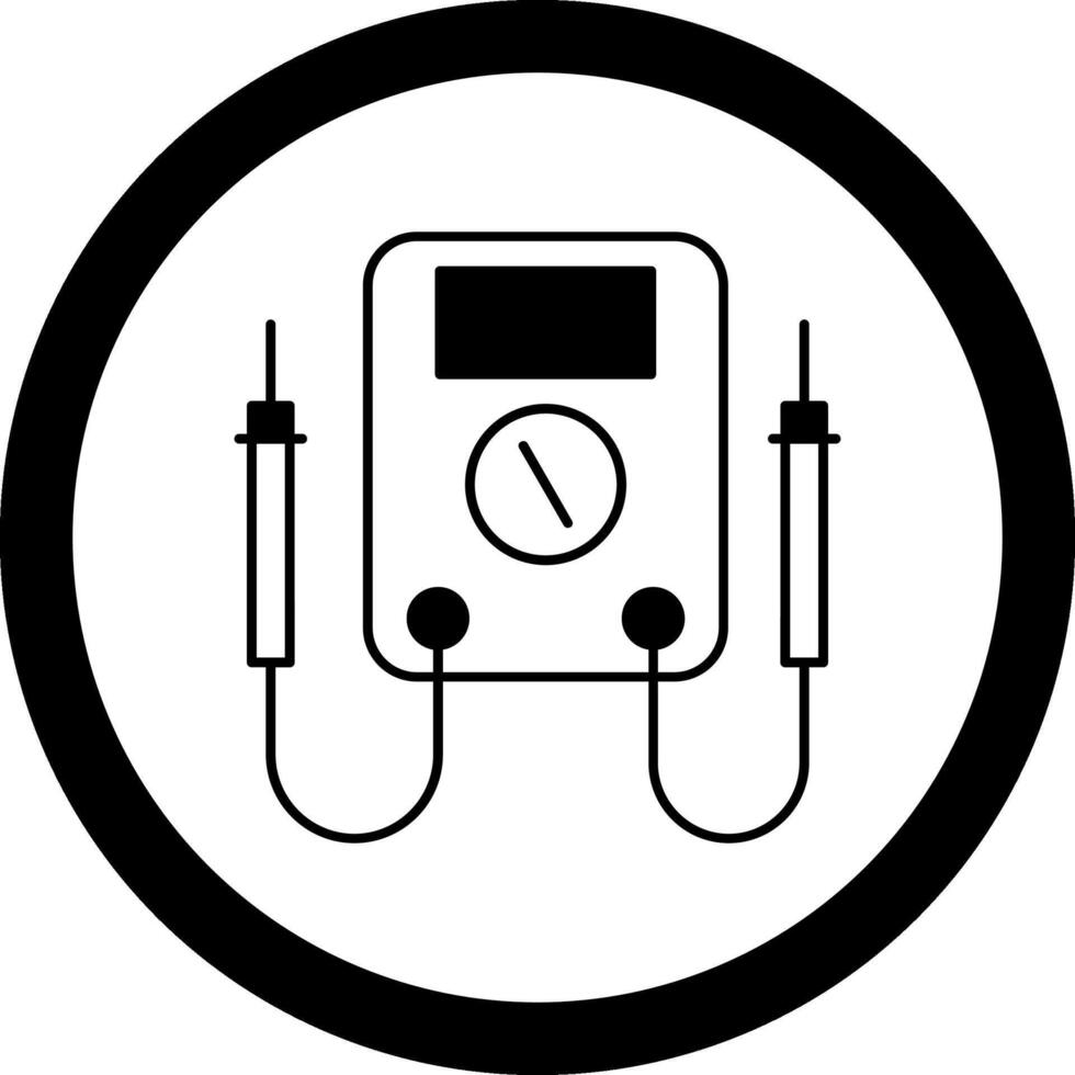 Multimeter Circle Icon vector